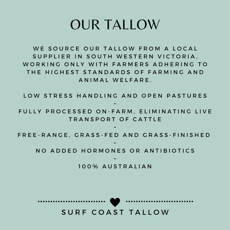 Tallow Organic Skin Balm with Organic Raw Cacao Butter / Grass fed / Natural / Australian / Eczema / Psoriasis 30mL Mini Travel Size image 5