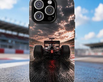 F1 Racer Phone Case, Race Car Phone Case - Tough Dual Layer Protective Phone Case for iPhone, Galaxy and Pixel