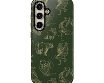 Forest Animals Tough Phone Case I Wilderness Phone Case I Mystical Forest Layered Phone Case I Samsung Galaxy I Phone Case Google Pixel