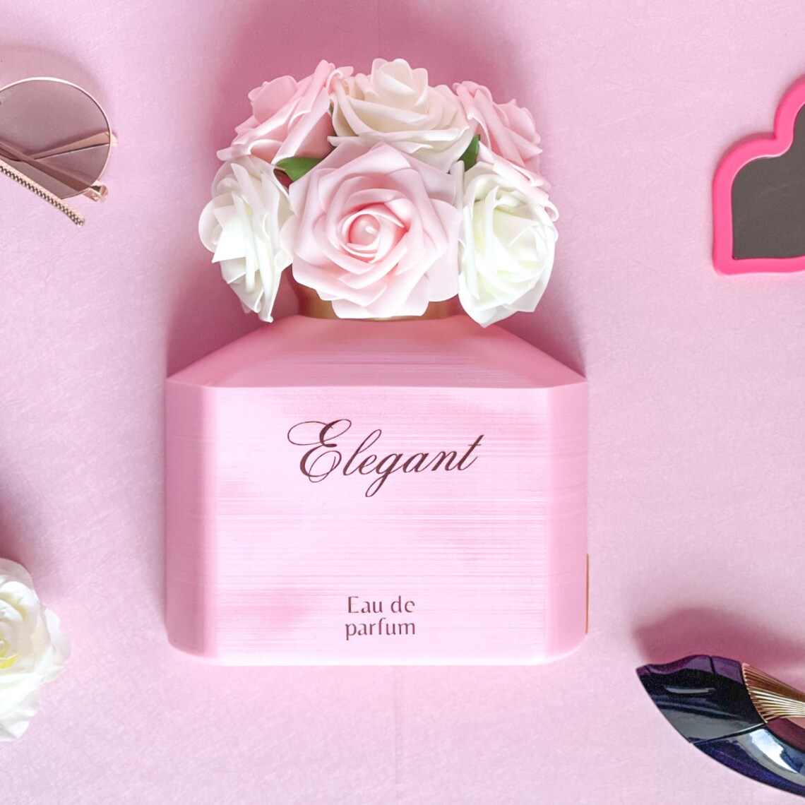 Pink Perfume Decor, Wall Decor, Wall Art, Pink Decor, Pink Wall Decor