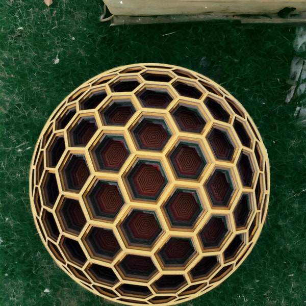 Honeycomb Optical Illusion
