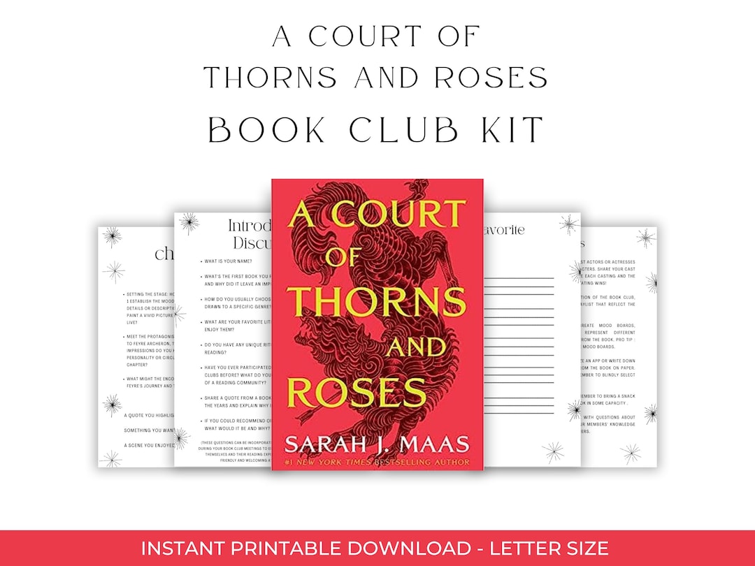 A Court of Thorns and Roses Book Club Kit Etsy