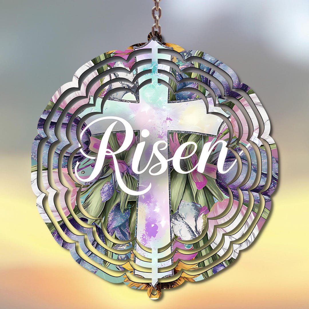 Risen Wind Spinner PNG, Tulips Windspinner Digital Download, Christian ...