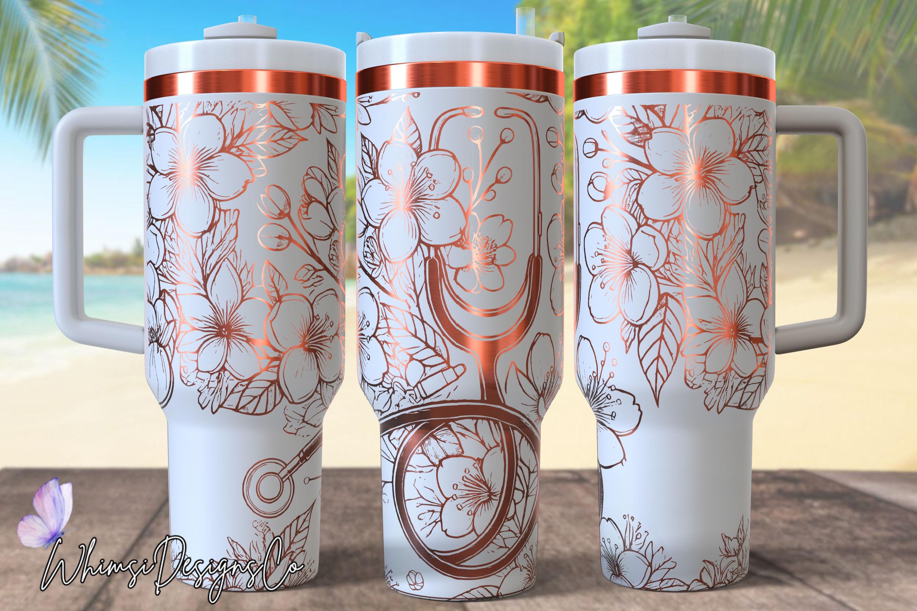 Nurse Life Laser Engrave 40oz Tumbler, Laser Engraving SVG, 40 Oz
