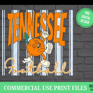 TN VOLS Retro voetbal grafisch ontwerp