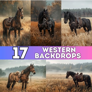 Western Horse Digital Backdrop Maternity, Photoshop Background, Digital Backdrop