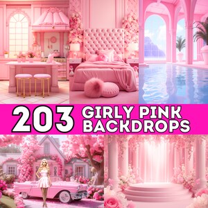 Bundle Pink Girly Digitaler Hintergrund Mutterschaft, Photoshop-Hintergrund, Digital Studio-Hintergrund