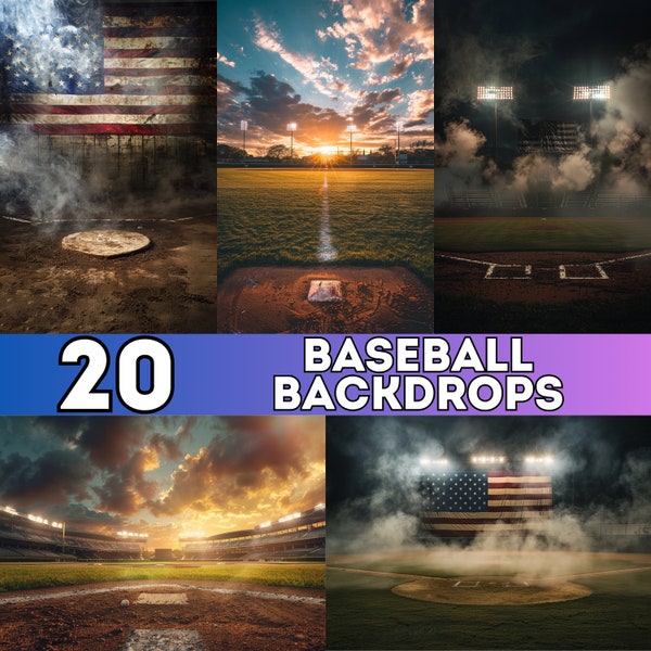 Baseball digitaler Hintergrund, Photoshop-Hintergrund, digitaler Hintergrund