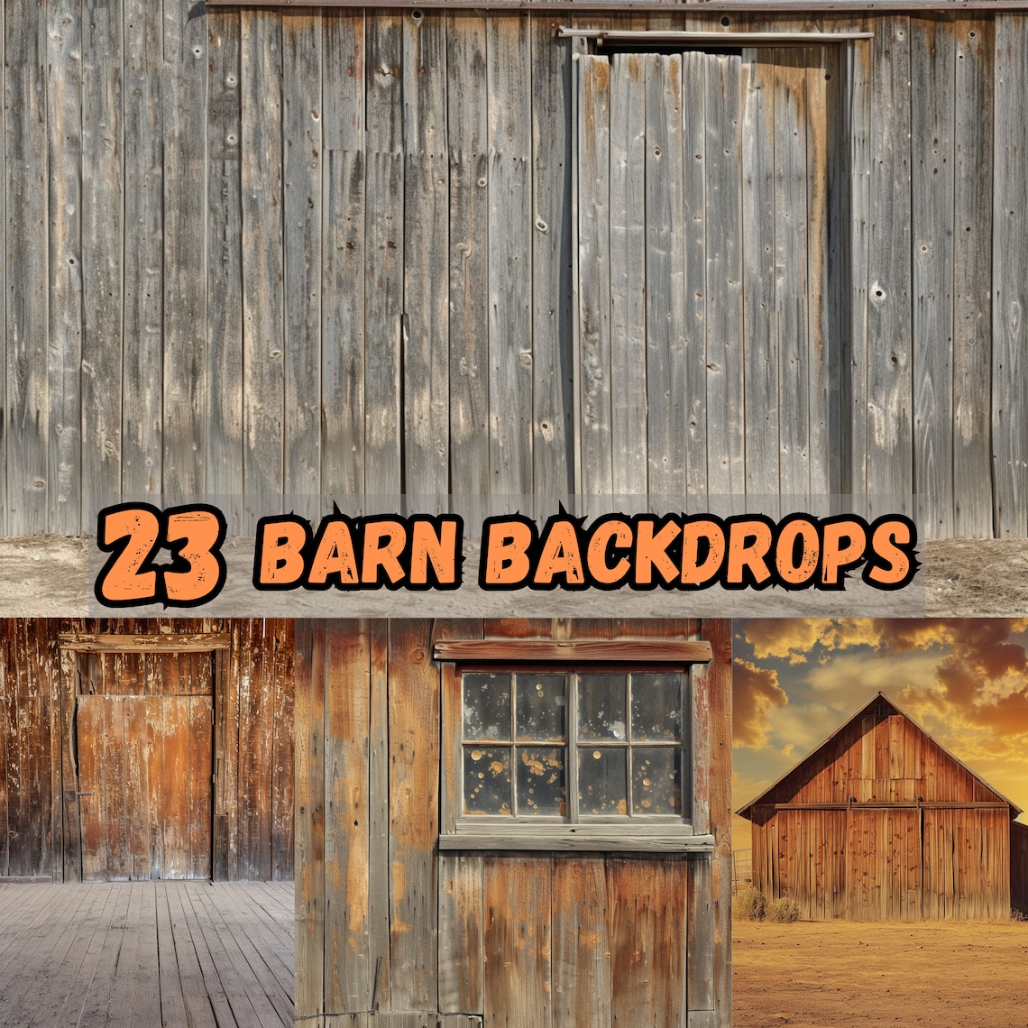 Rustic Barn Wooden Digital Backdrop Maternity, Photoshop Background