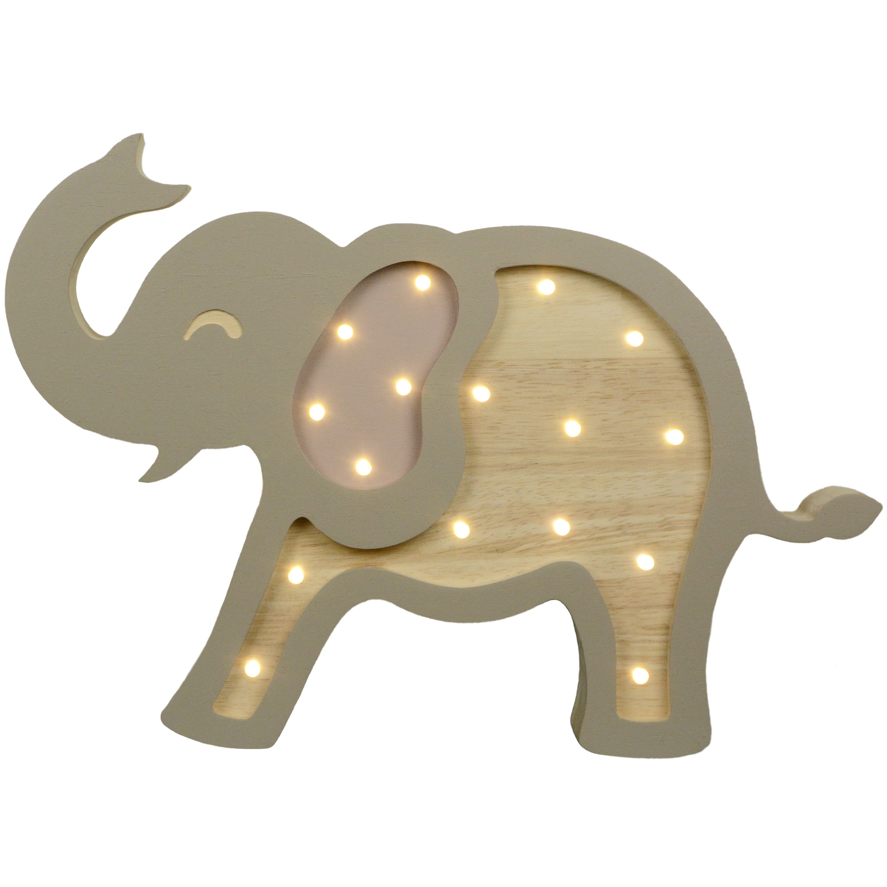 Lot de 2 veilleuses LED enfichables bébé éléphant pulvérisation