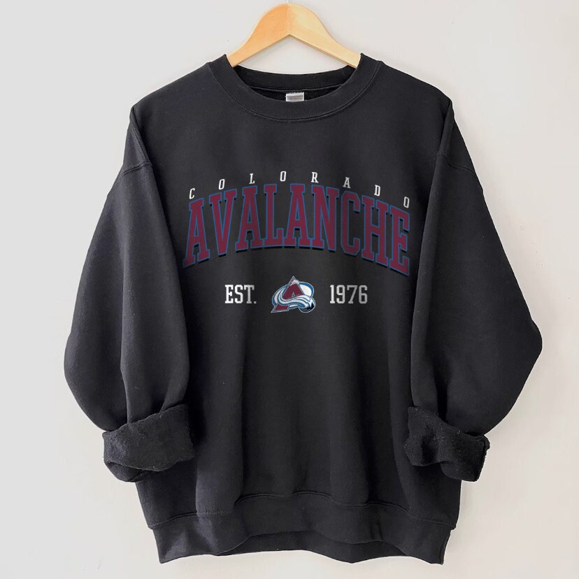 Vintage 10s+ Navy Reebok Colorado Avalanche Sweatshirt - XX-Large
