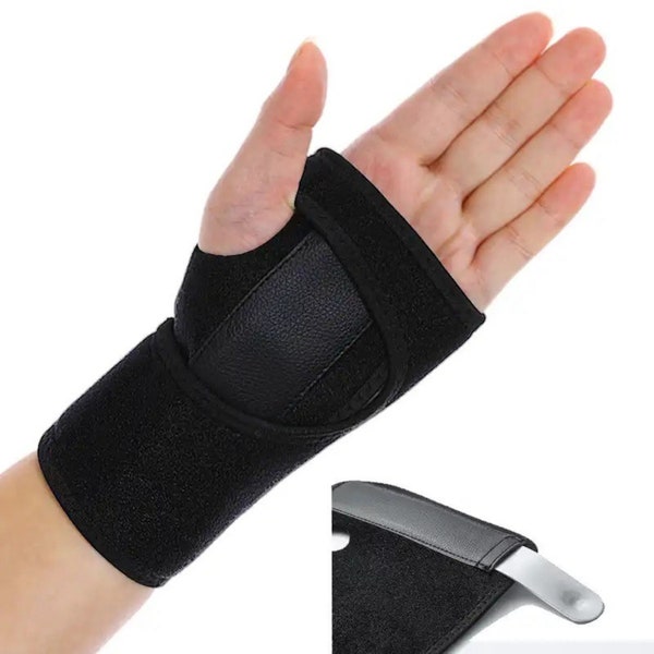 Carpal tunnel wrist brace wrist slint, tendonitis arthritis pain relief, arm stabilizer with compression sleeve adjustable straps.