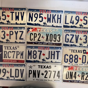 Plates: Texas