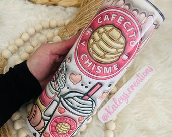 Cafecito y Chisme Conchas  Tumbler