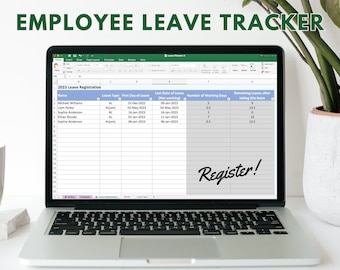 Employee Leave Tracker Excel Template | Annual Absence