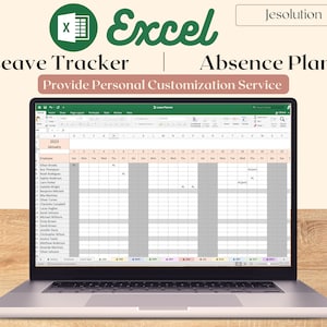 Leave Tracker Excel Template (100 Employee) | Absence Tracker, Leave Planner, Annual Leave, Sick Leave, Absence Calendar