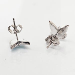 Turkos fjärilsörhänge, örhänge i 925 sterlingsilver, fjärilsemaljörhängen, bohemiska smycken, örhänge, födelsedagspresent bild 5