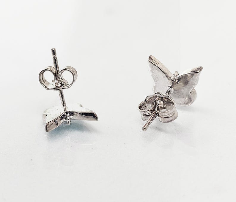 Turkos fjärilsörhänge, örhänge i 925 sterlingsilver, fjärilsemaljörhängen, bohemiska smycken, örhänge, födelsedagspresent bild 5