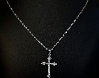 25-stenskors, armeniskt kors, silverkors, zirkonkors, presentkors, silverkors med zirkoner, sterlingsilverkors, lnl smycken
