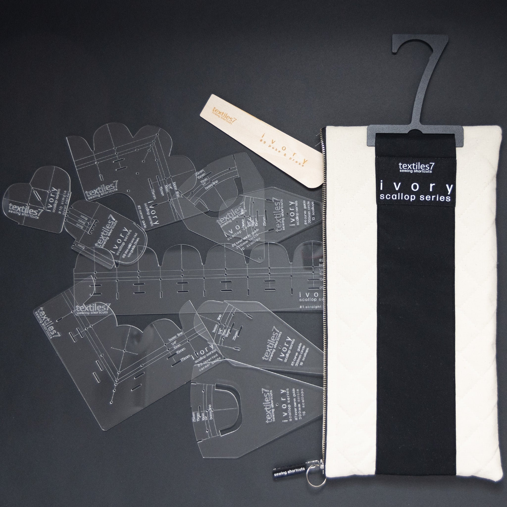 10 Trim Sewing Rulers - Ivory Series - Etsy