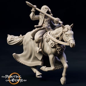 Dark Raider Mounted Miniature with base - Dark Riders Return Series - The Printing Goes Ever On