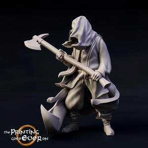 Dark Raider Miniature with base - Dark Riders Return Series - The Printing Goes Ever On