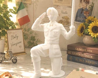 Soporte para notas adhesivas Veneziano de Hetalia Italia, organizador de escritorio impreso en 3D, decoración de escritorio de anime, estatua funcional del personaje de Hetalia.
