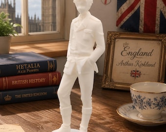 Figura de Arthur Kirkland de Inglaterra de Hetalia, coleccionable impreso en 3D, decoración de escritorio de anime, estatua de personaje de Hetalia