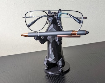 polygon Cat Glasses stand and Pen Holder