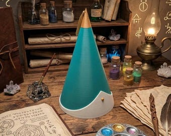 Sombrero de bruja Atelier, Coco Hat, impreso en 3D, decoración mágica para exhibición