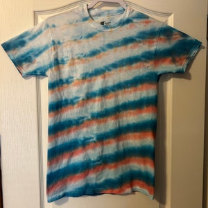 Orange/teal stripes (S)