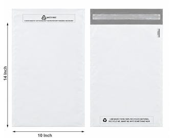 White Mailing Bags Strong Poly Postal Postage Self Seal Parcel Bag 100% Recycled