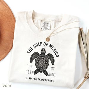 Gulf of Mexico Stay Salty Resistance Shirt, Anti Trump shirt, Comfort Colors Tee, Subtle Political Shirt, resist shirt, gift for democrat