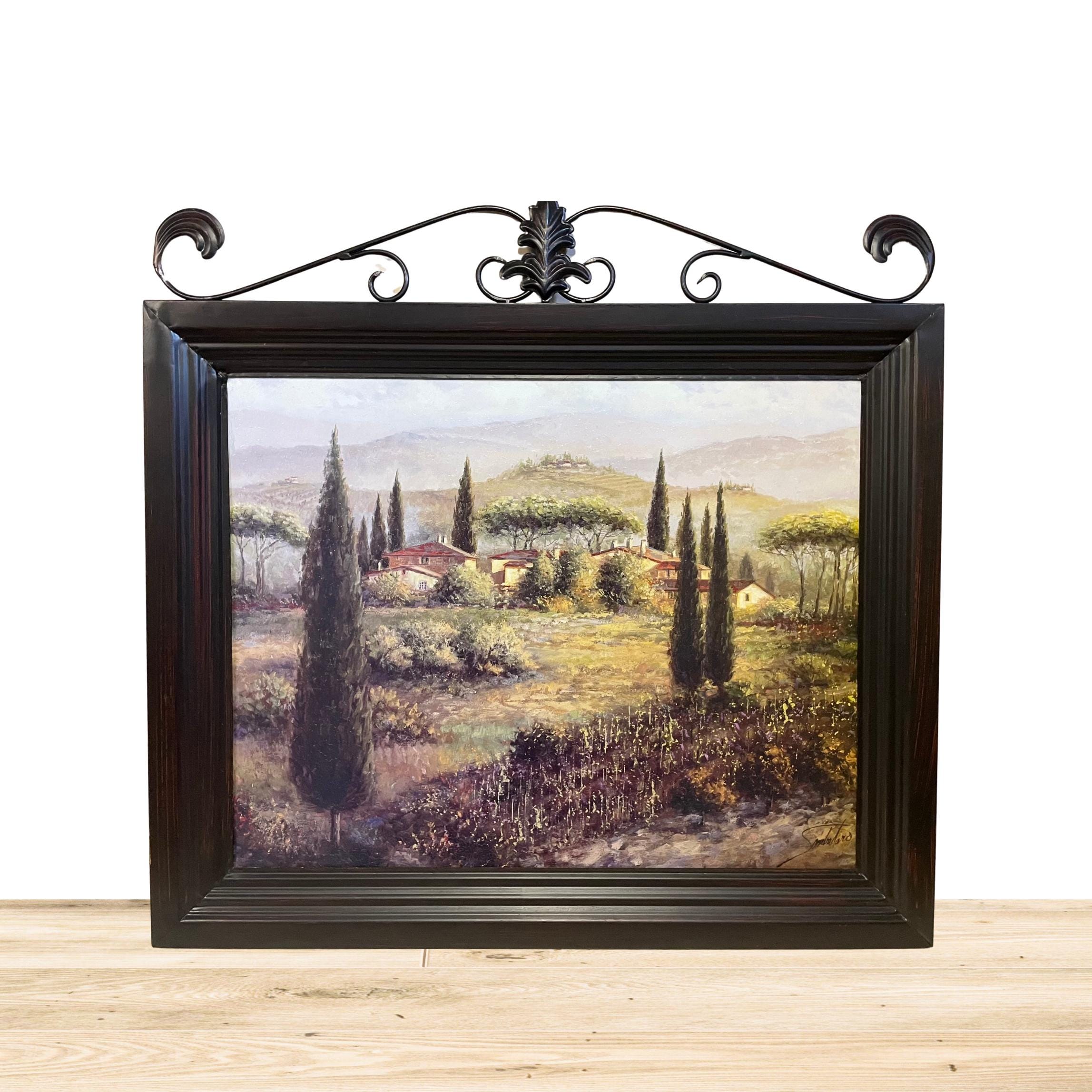 CAPRESE by JOE SAMBATARO Large Framed Picture in Metal Frame