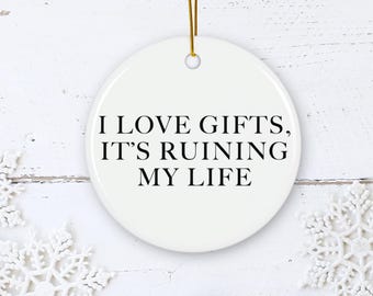 Swiftie Ceramic Holiday Ornament, Funny Taylor Lyric Gift