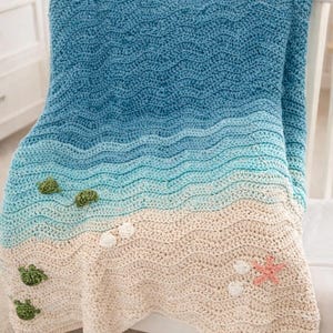 Mönster för virkad filt med havssköldpadda, virkmönster med havssköldpadda, virkmönster, mönster för direktnedladdning, mönster för havssköldpadda, gör-det-själv-filt med havssköldpadda,