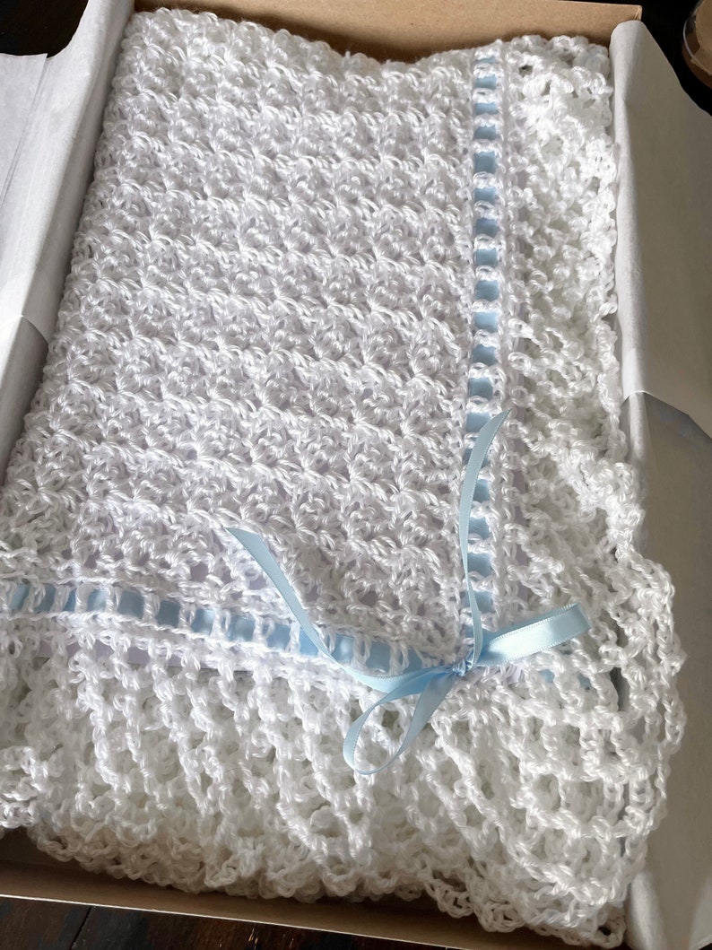 Baptism Crochet Blanket Pattern, Baptism Blanket Pattern, Crochet Christening Blanket Pattern