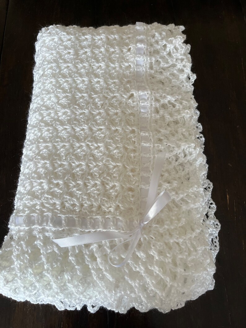 Baptism Crochet Blanket Pattern, Baptism Blanket Pattern, Crochet Christening Blanket Pattern
