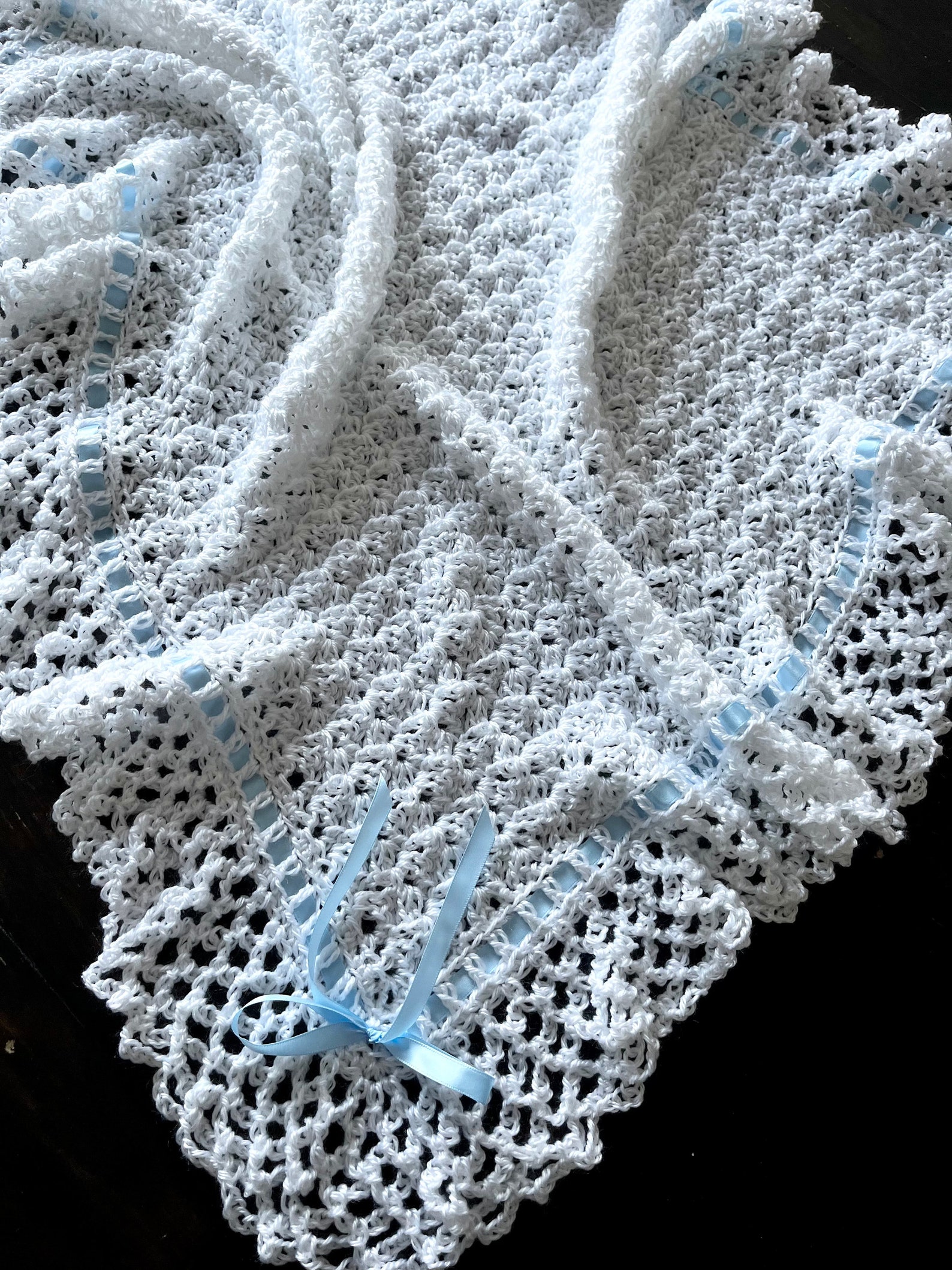 Baptism Crochet Blanket Pattern, Baptism Blanket Pattern, Crochet