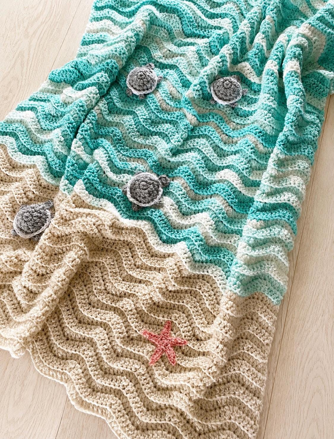 38 Sea Turtle Crochet Patterns: Create Adorable Keepsakes for Everyone 24 Easy Crochet Sea Turtle Baby Blanket