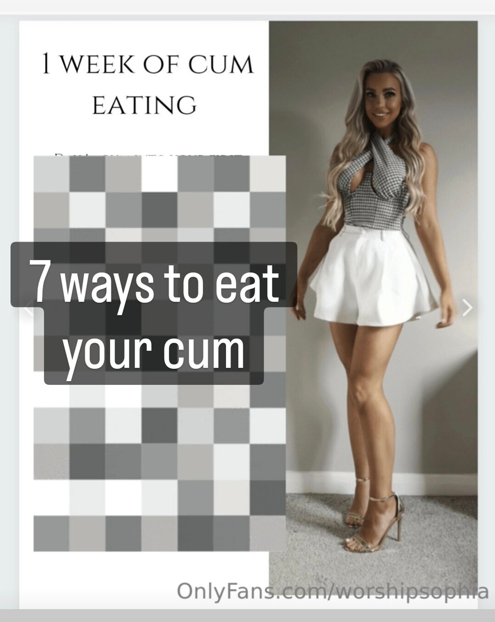 7 Ways To Eat Your Cum Mistress Sophia Has A Full Week Of Femdom Cei Tasks For You To Complete