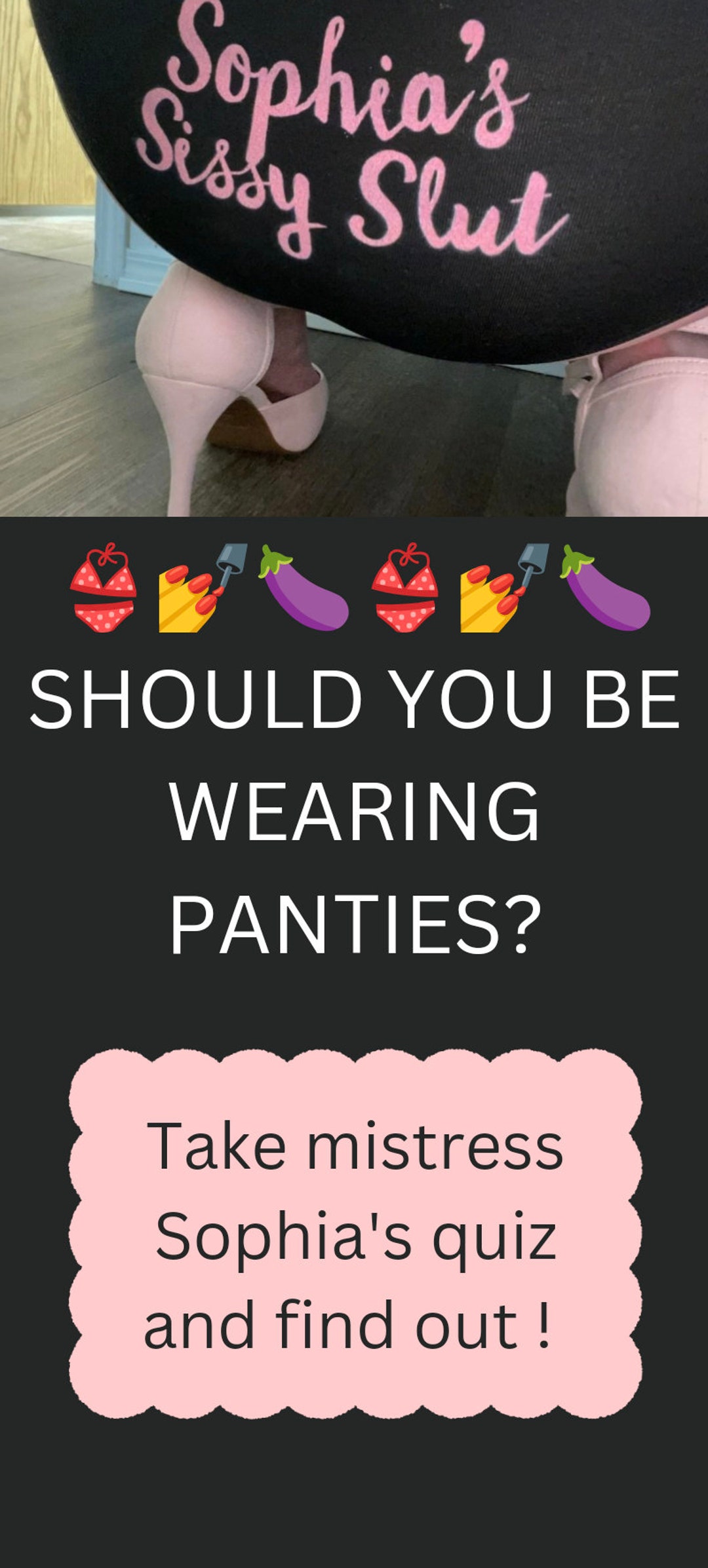 Should You Be Wearing Panties Take My Quiz and Find Out Fetish Sph