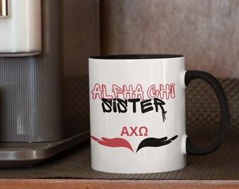 Alpha Chi Sister AXΩ Ceramic Mug- Affinity Licensed