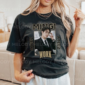 Limited Ateez Mingi Work Kpop T-shirt | Ateez Work | Vintage Retro Unisex T-Shirt | Ateez Shirt | Ateez Graphic Tee, Ateez Atiny, Crazy Form