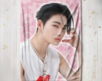 Ni-ki Photo Blanket | Velveteen Soft Blanket | Kpop Blanket | Kpop Merch | Kpop Gift | Merch for Engene | Kpop Fan Merch | Romance Untold
