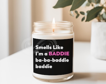 Smells Like I'm a Baddie Soy Candle, Kpop Candle, Funny Candle Gift, Ive Dive Gift, Ive Candle, Ive Switch, Heya, Wonyoung, Bts Army Candle