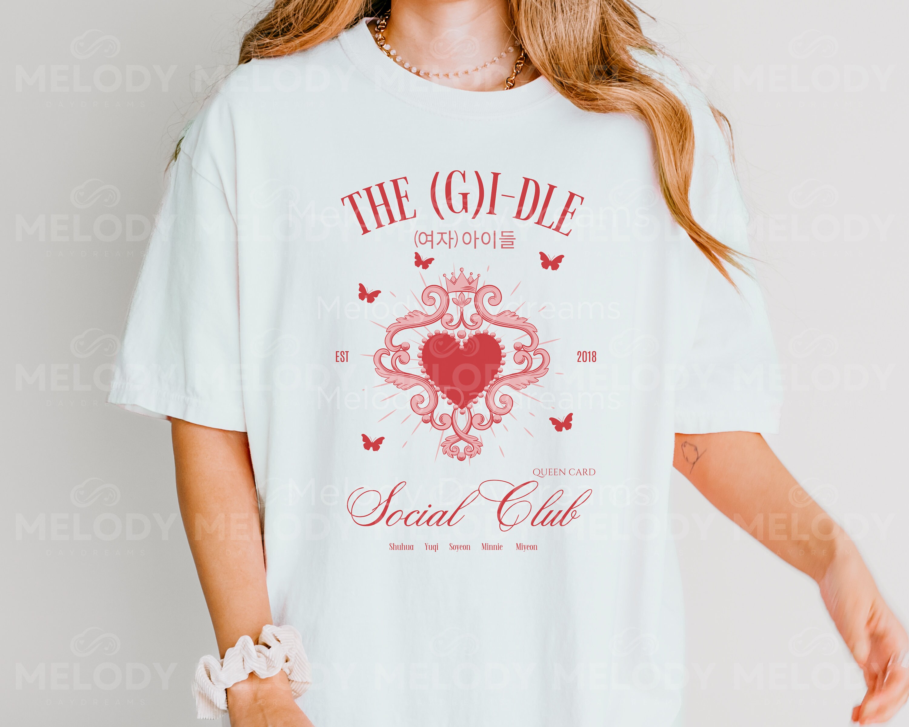 ★(G)I-DLE シュファ★関税込★RAIVE★Loveclub Graphic T-shirt Gidle Shirts - Etsy