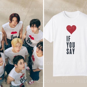 Limited Enhypen Love If You Say Kpop T-shirt, Romance: Untold, Unisex Kpop T-Shirt, Enhypen Graphic Tee, Engene, Dark Blood, Kpop Fan Merch