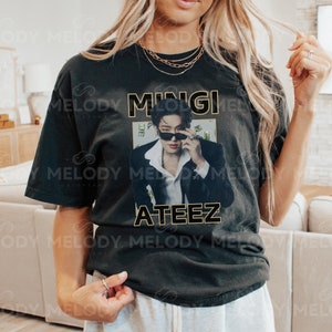 Limited Ateez Mingi Work Kpop T-shirt #2, Ateez Work, Vintage Retro Unisex T-Shirtm, Ateez Shirt, Ateez Graphic Tee, Ateez Atiny, Crazy Form