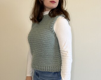 Cozy Mint Cardigan | Crochet pattern, pdf English & Dutch | Sizes XS-XL